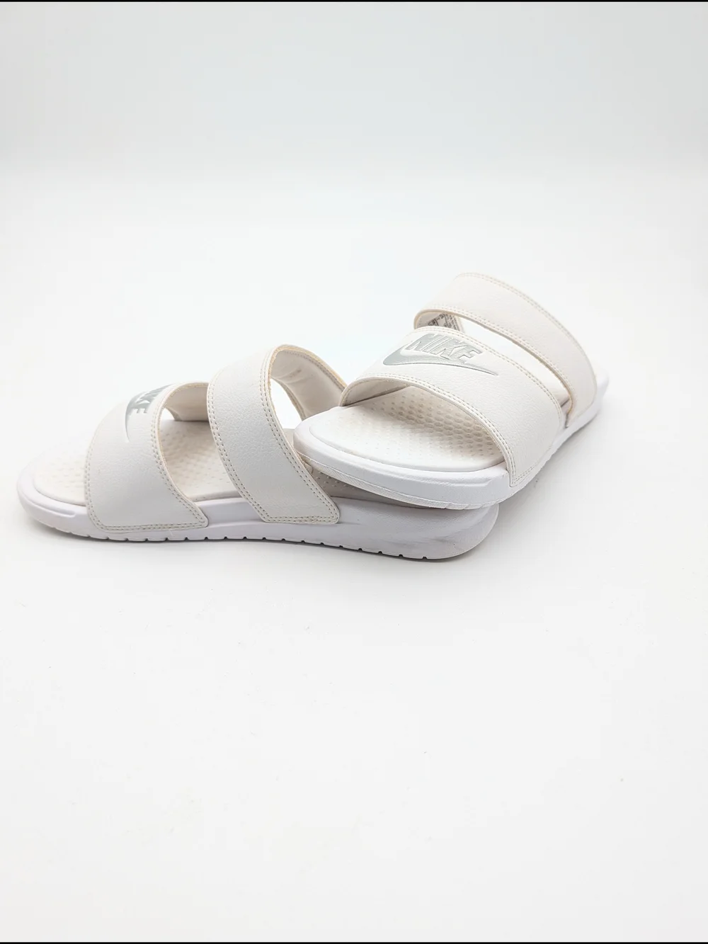 Nike Womens Benassi Duo Ultra Slide Sandals White Size US 7